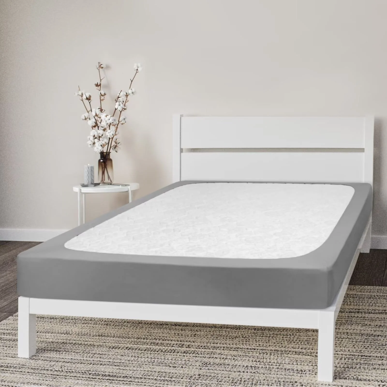 HIgh Stretch Jersey Knit Wrap Around Box Spring Cover