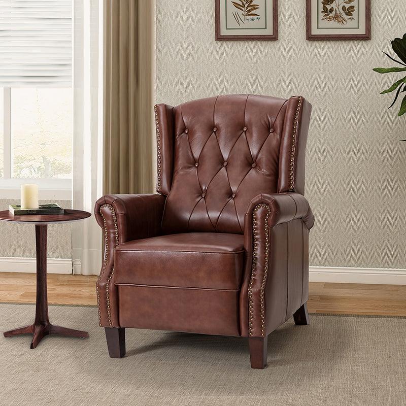 Ryland Genuine Leather Manual Recliner
