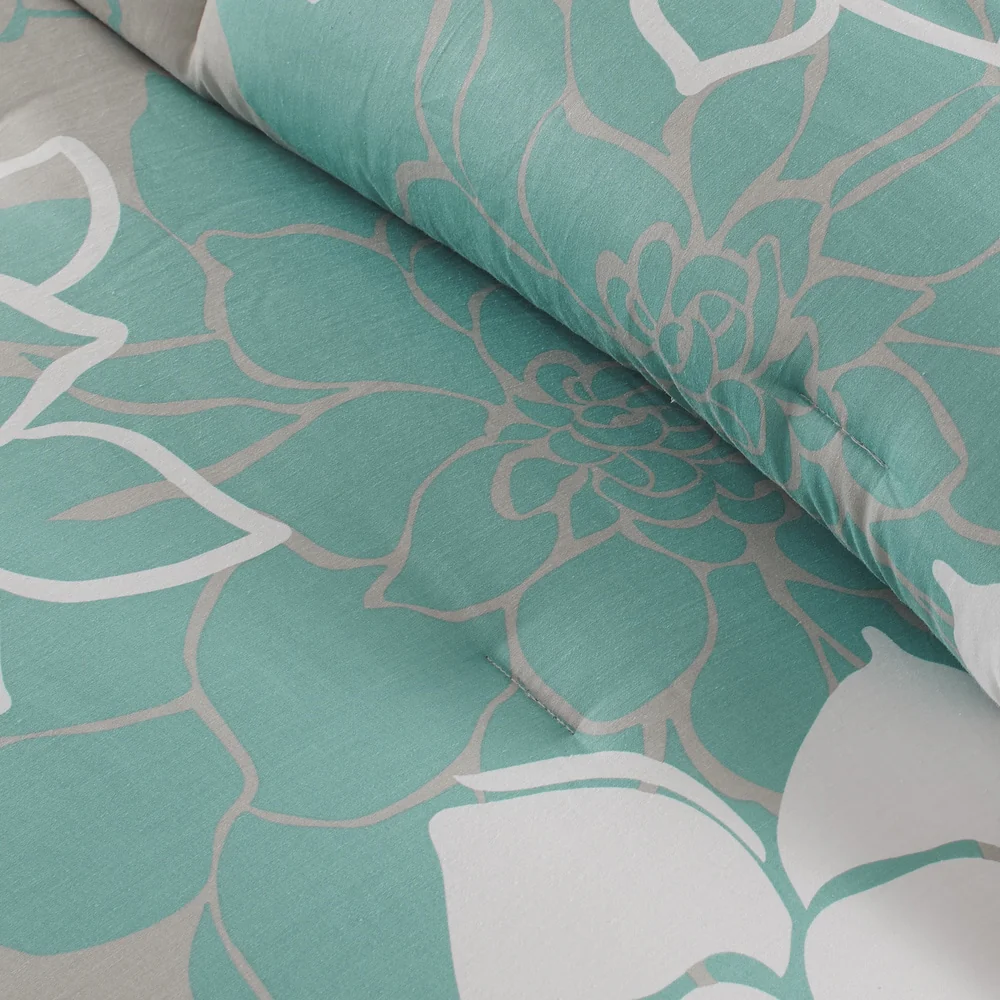 Madison Park Brianna Aqua Cotton Comforter Set