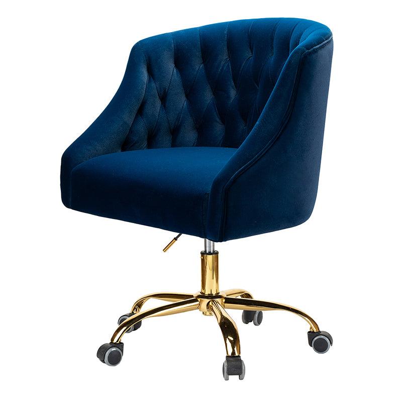 Penelope Velvet Tufted Office Chair