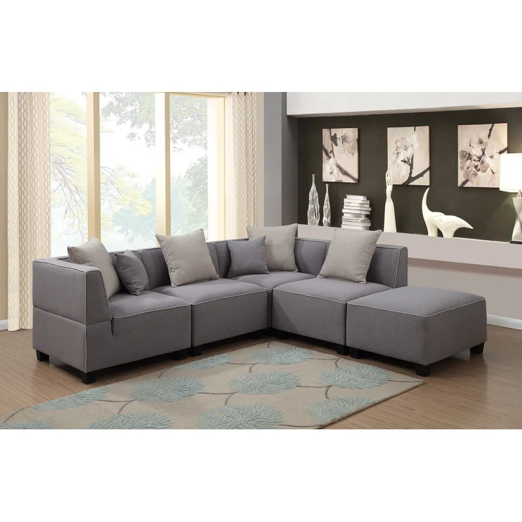 Trini 5 - Piece Upholstered Sectional
