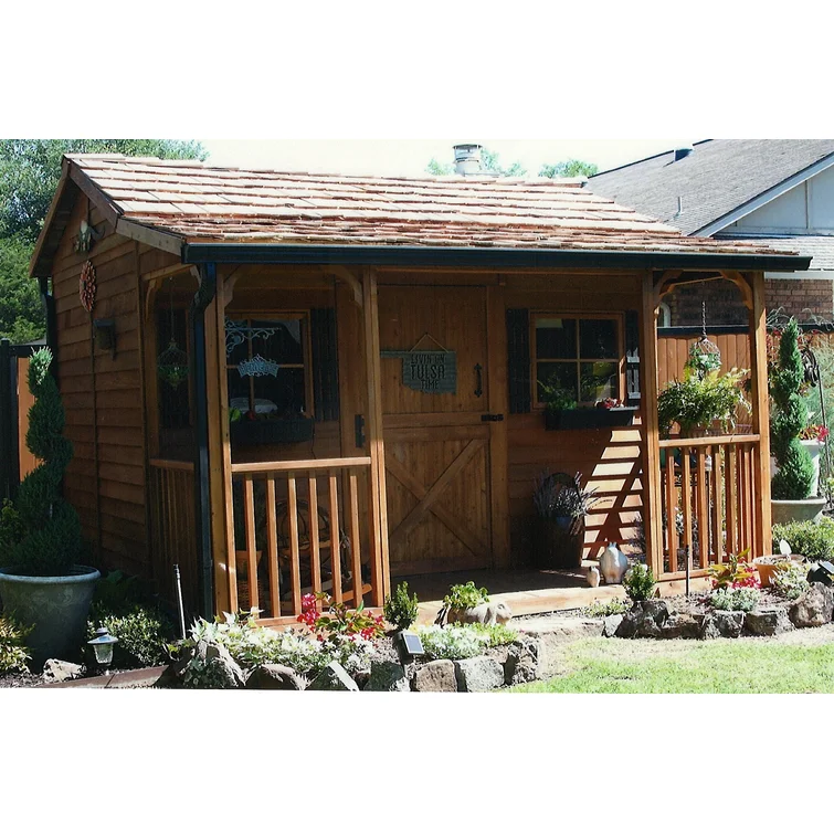 Cookhouse Western Red Cedar Wood Storage Shed