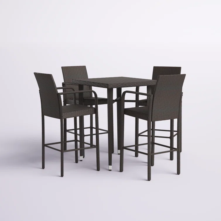 Arnfried 4 - Person Square Outdoor Dining Set