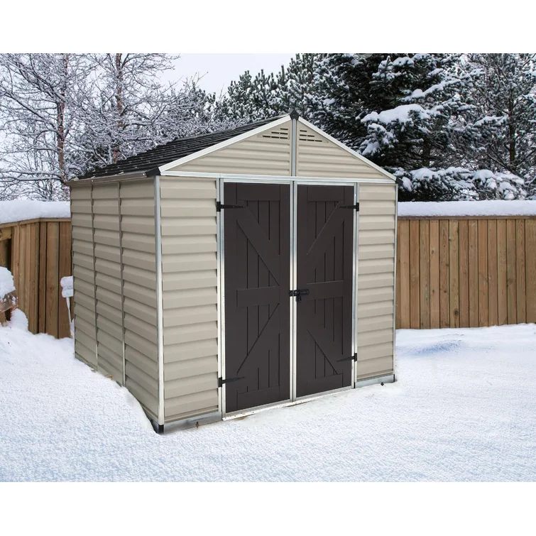 SkyLight 7 ft. 7 in. W x 7 ft. 5 in. D Plastic Storage Shed