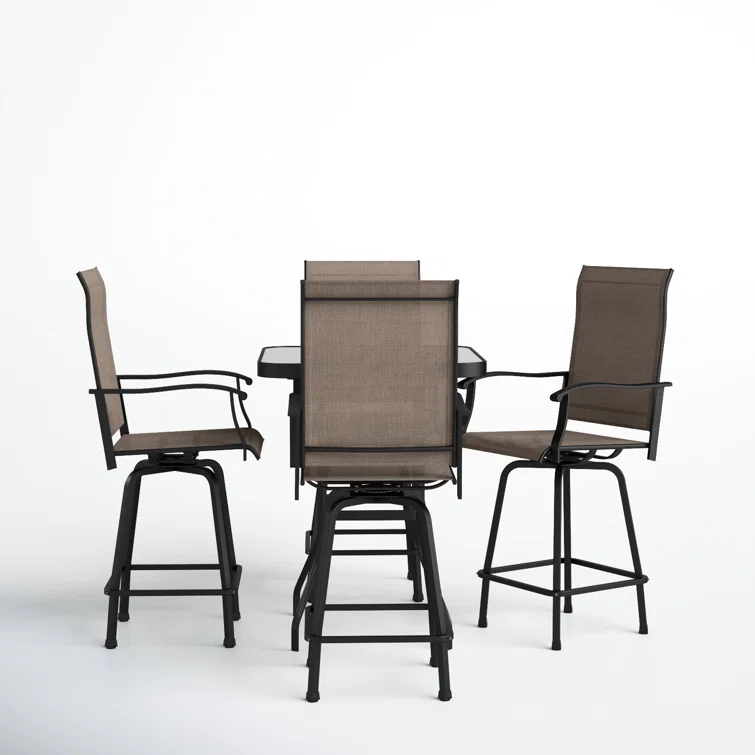 Allenna 4 - Person Square Outdoor Dining Set