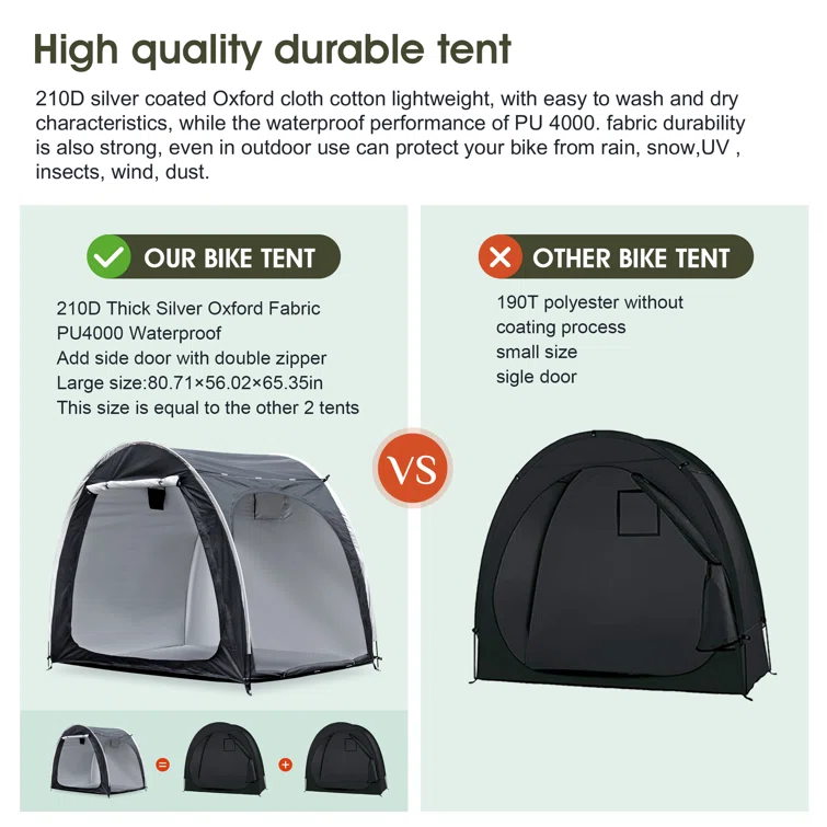 Nylon Portable Bike Shed