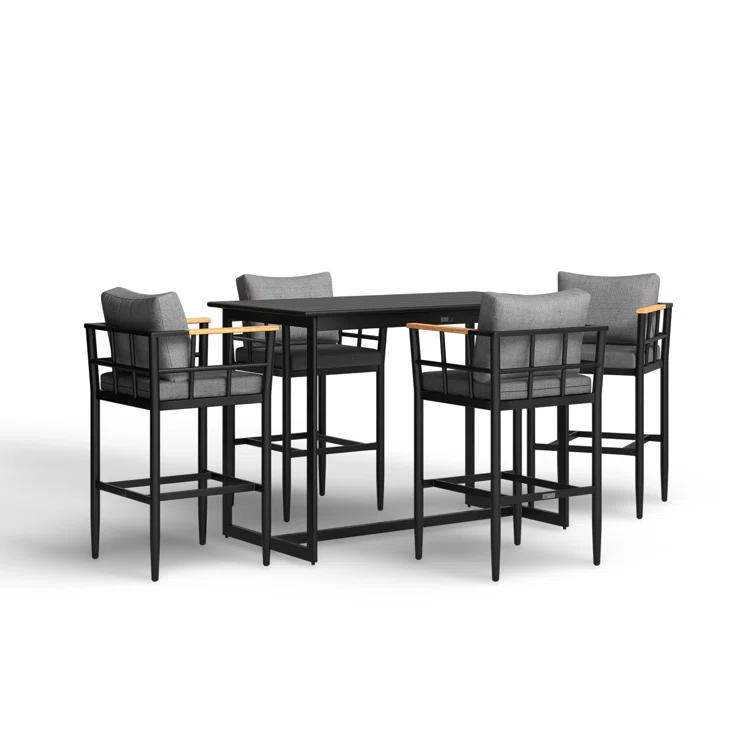Florentine 4 - Person Rectangular Outdoor Dining Set with Cushions