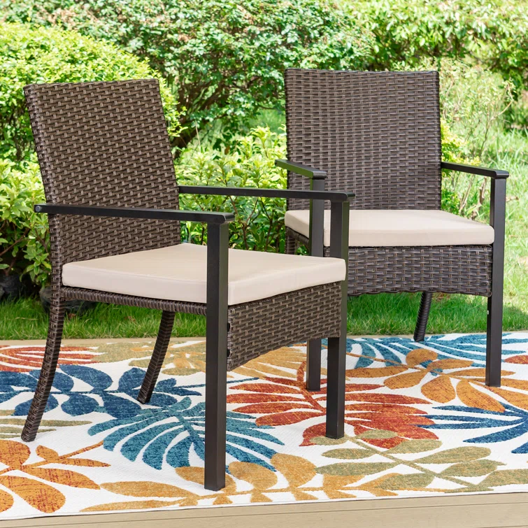 Alyah 4 - Person Square Outdoor Dining Set with Cushions