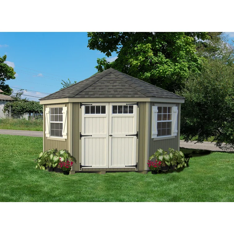 10' W x 10' D Colonial 5 Corner Shed