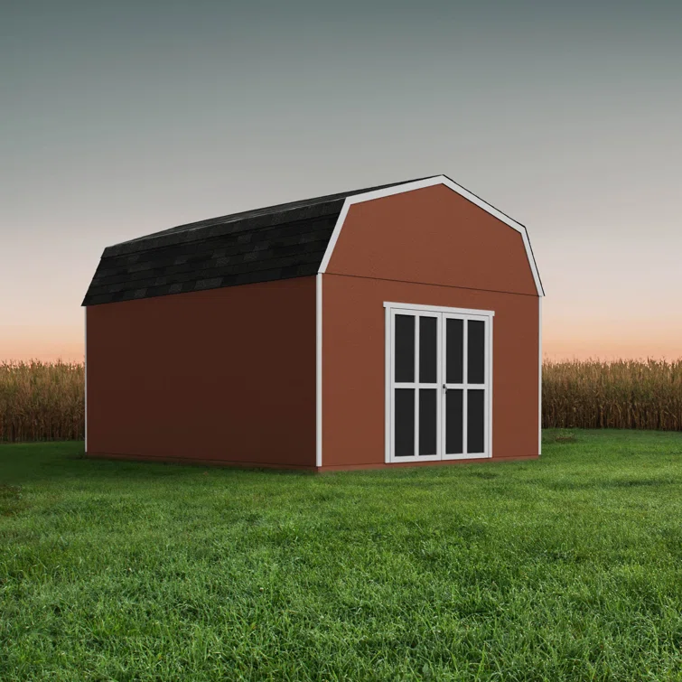 Hudson Wood Storage Shed With Floor