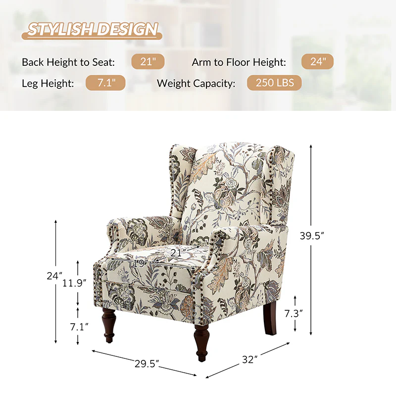 Felix Armchair with Spindle Legs