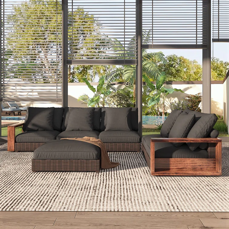 Maive 6 - Person Outdoor Seating Group with Cushions