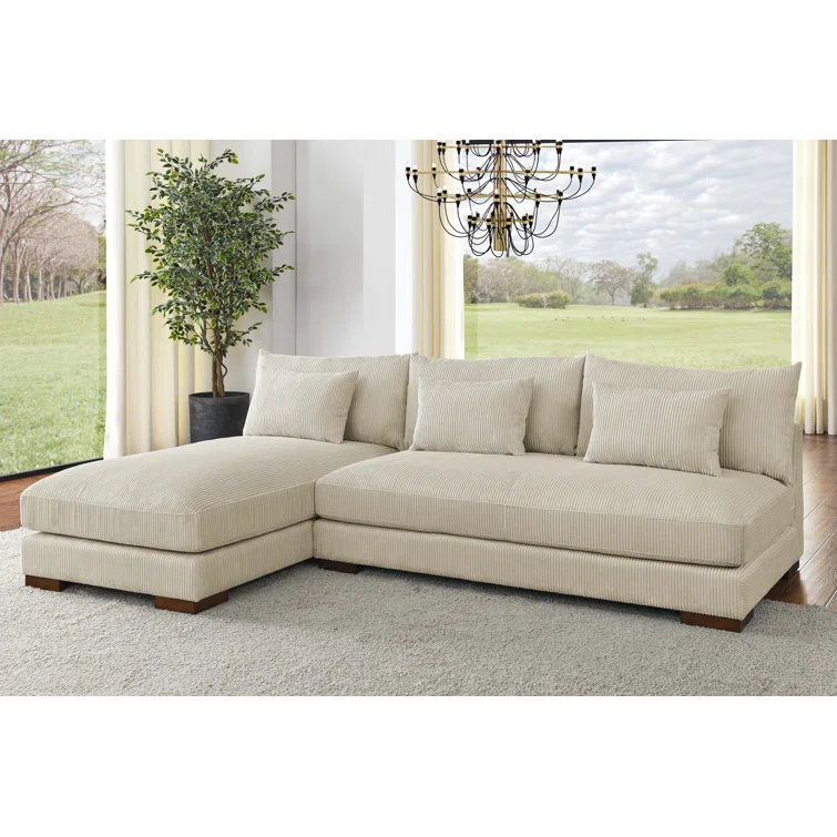 Aveion 2 - Piece Corduroy Sectional