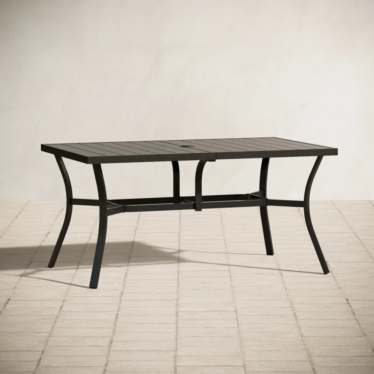 Aivo 6 - Person Rectangular Outdoor Dining Set