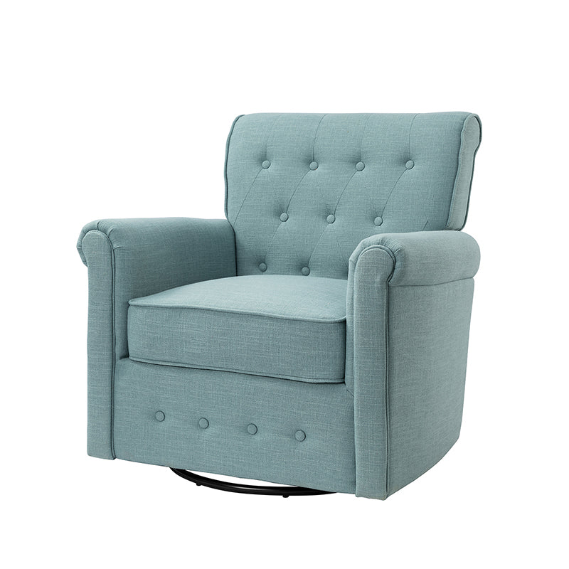 Gwendolyn Upholstered Swivel Armchair