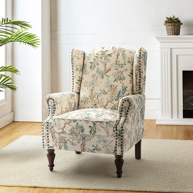 Felix Armchair with Spindle Legs