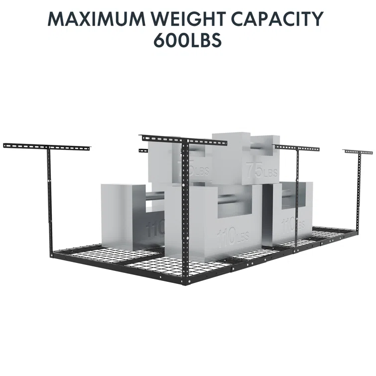 Maryorie Steel Height -Adjustable Ceiling Mounted Rack