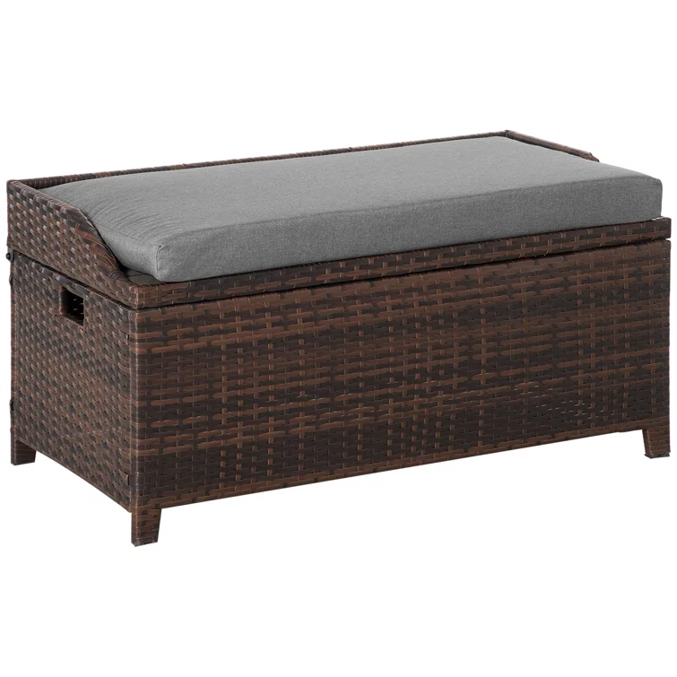 Wicker Outdoor Bench