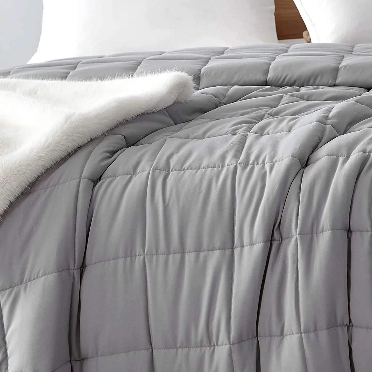 Chommie - Weighted Natural Loft Comforter Set - Ocean Depths Teal
