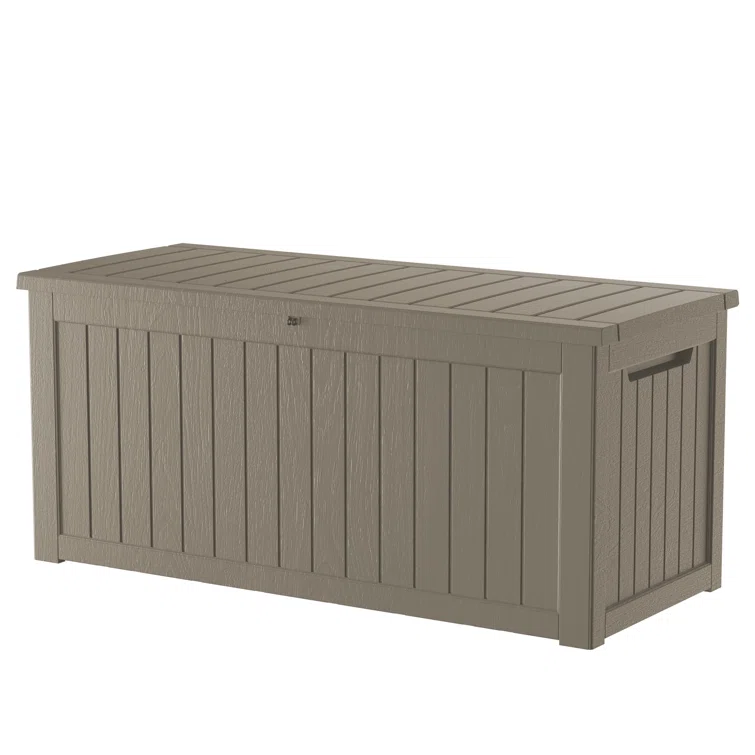 WORACO 32.24'' W 230 Gallons Water Resistant Resin Lockable Deck Box