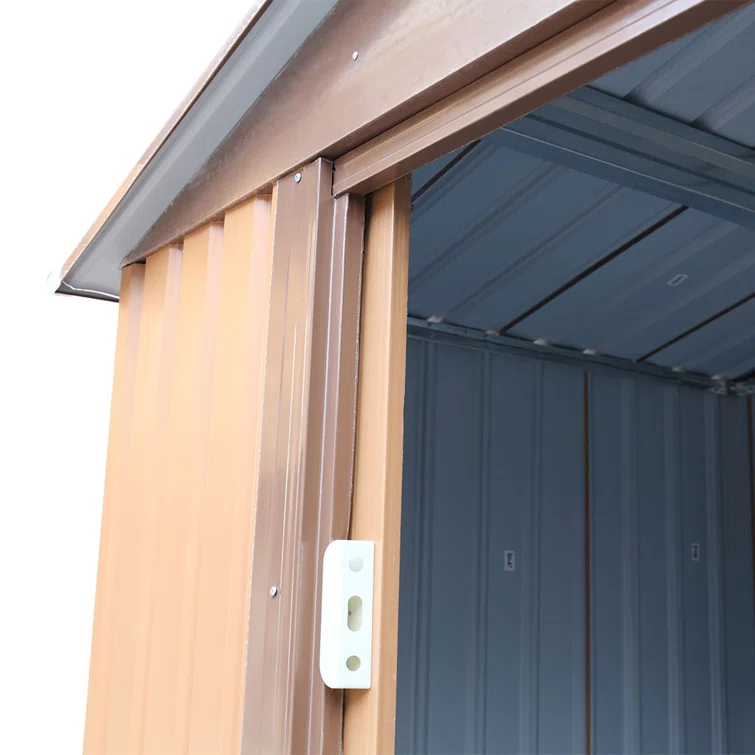 Outdoor 8 ft. W x 6 ft. D Metal Storage Shed