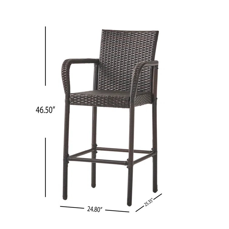 Arnfried 4 - Person Square Outdoor Dining Set