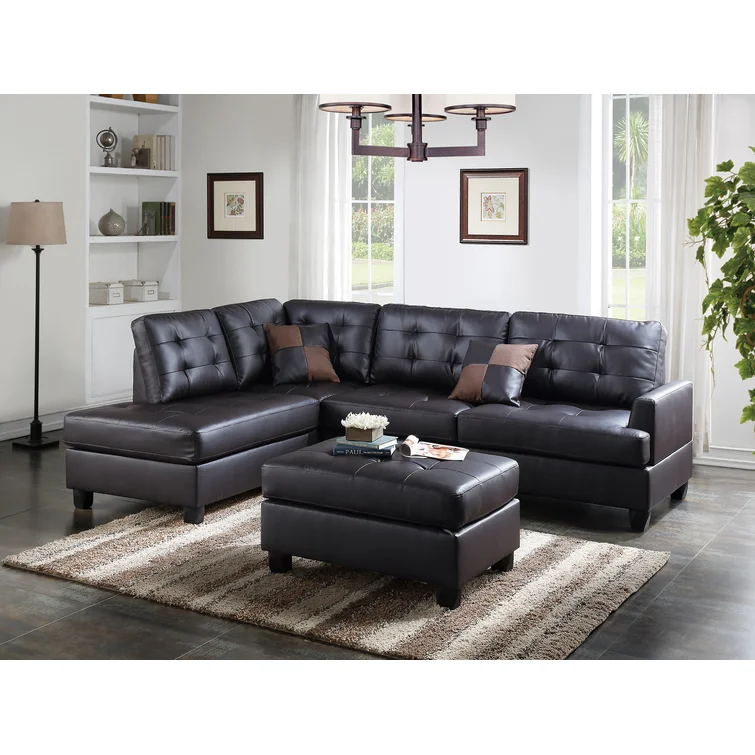 Giuliana Faux Leather Sectional