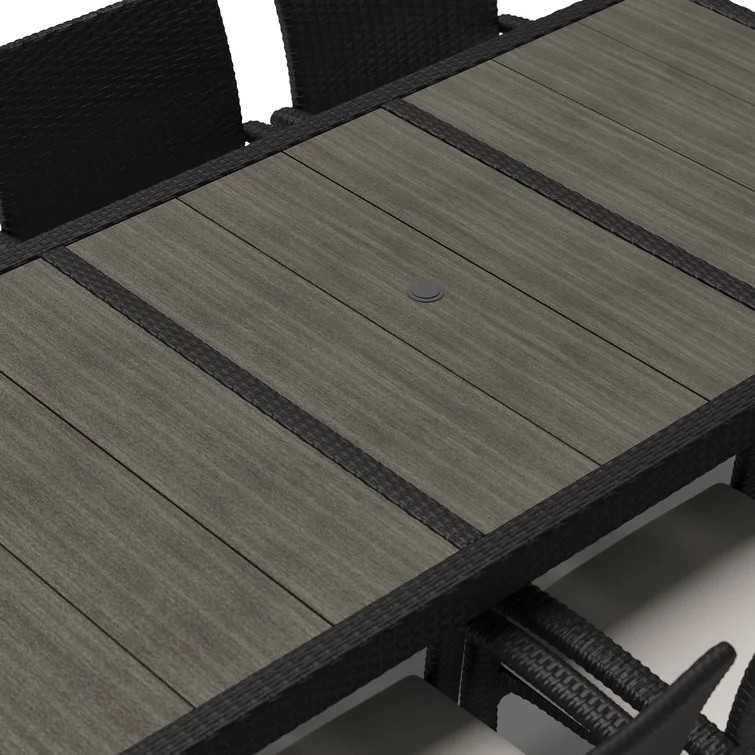 Ehrenfried 8 - Person Rectangular Outdoor Dining Set with Cushions