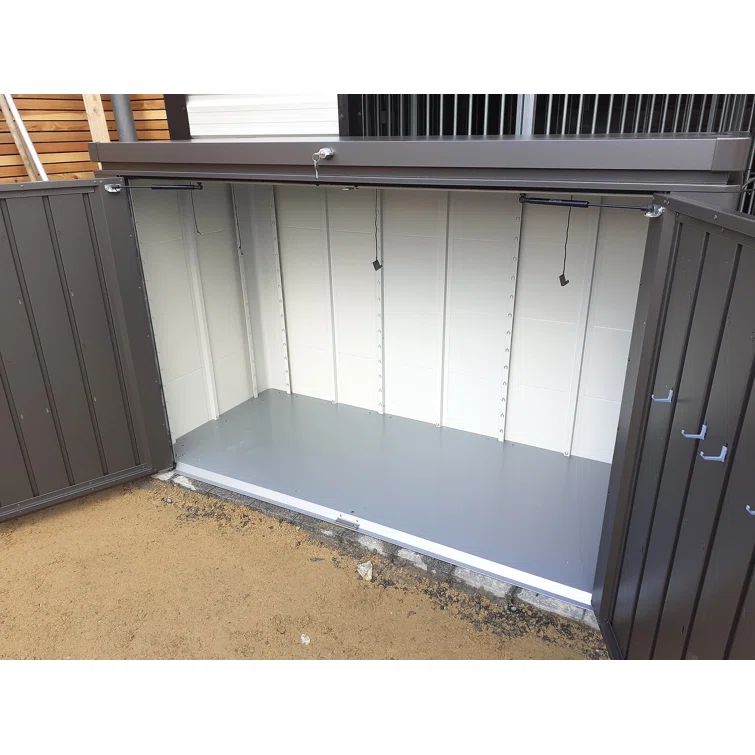 Biohort Highboard 200 7 ft. W x 3 ft. D Galvanized Steel Garage Shed