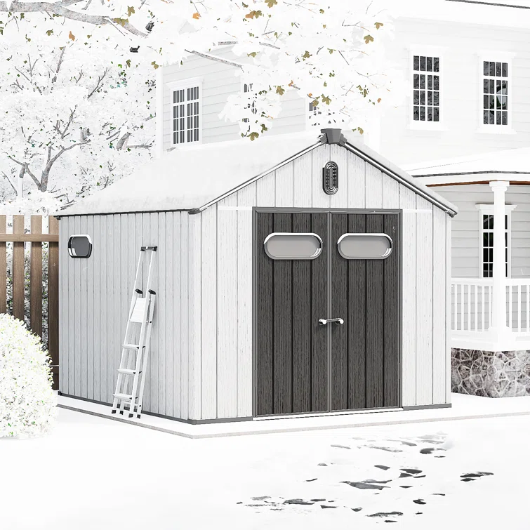 8 ft. W x 10 ft. D Metal Storage Shed