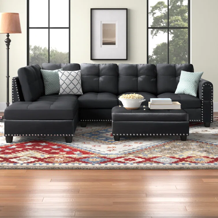Alger 3 - Piece Faux Leather Sectional