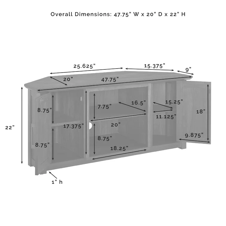 Rozier Corner TV Stand for TVs up to 50