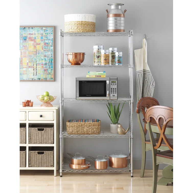 Medlin 36'' W Metal Height -Adjustable Shelving Unit