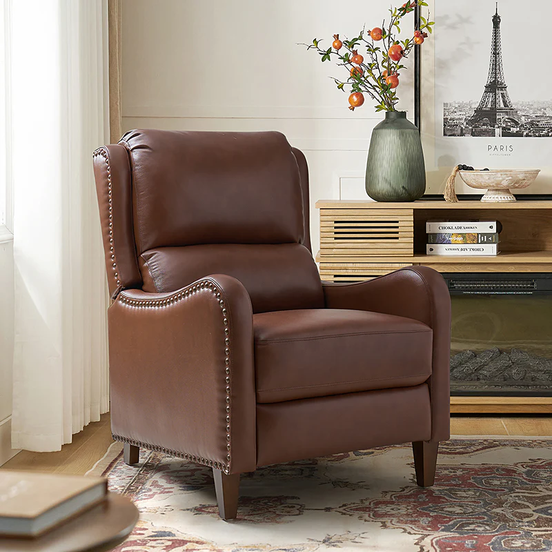 Deliat Genuine Leather Rocker Recliner