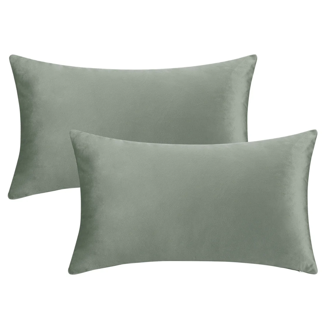 Pack of 2 Velvet Decorative Pillow Covers Modern Solid Pillow Covers for Couch Sofa Home