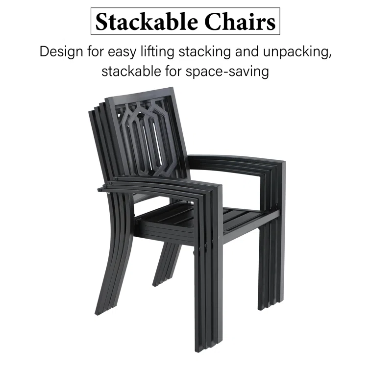 Argyri 6 - Person Rectangular Outdoor Dining Set
