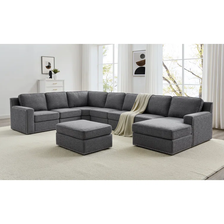 Aindriu 8 - Piece Upholstered Sectional