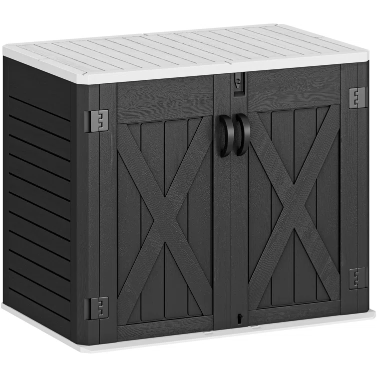 4.25 ft. W x 2.4 ft. D Metal Horizontal Storage Shed