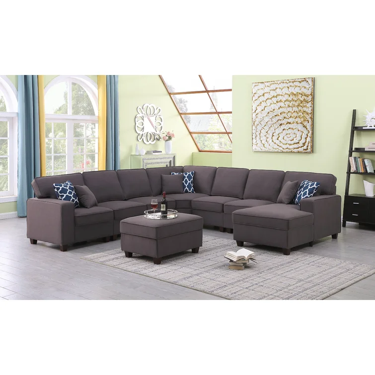Manns 9 - Piece Upholstered Sectional