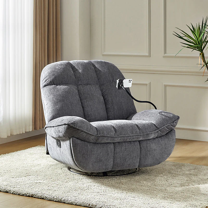 Raquel Modern Style Versatile Functionality Manual Rock Oversized Rocker Recliner