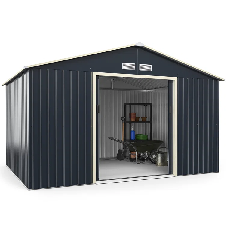 10' x 8' Metal Traditional Storage Shed