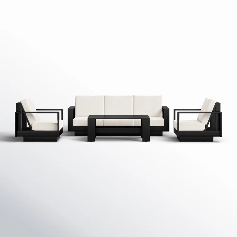 Sterling 4-Piece Outdoor Seating Group with Sunbrella Cushions