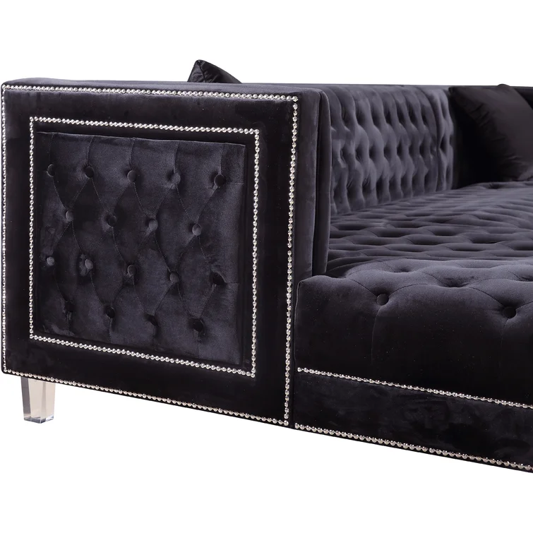3 - Piece Velvet Sectional
