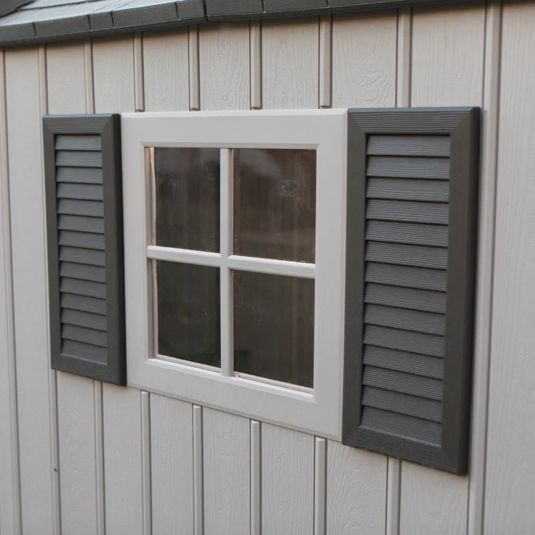 Lifetime 12.5 Ft. x 8 Ft. High-Density Polyethylene (Plastic) Outdoor Storage Shed with Steel-Reinforced Construction