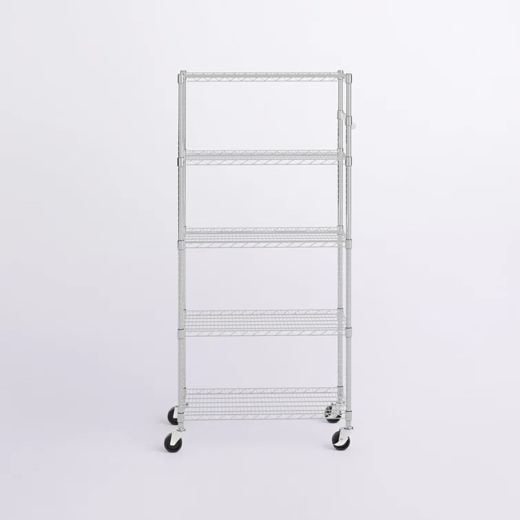 EcoStorage™ 36'' W Steel Shelving Unit with Wheels