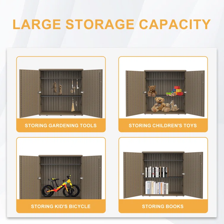 3 ft. W x 2ft . D Metal Tool Shed