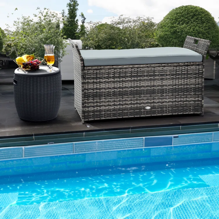 Atosha Wicker Outdoor Bench