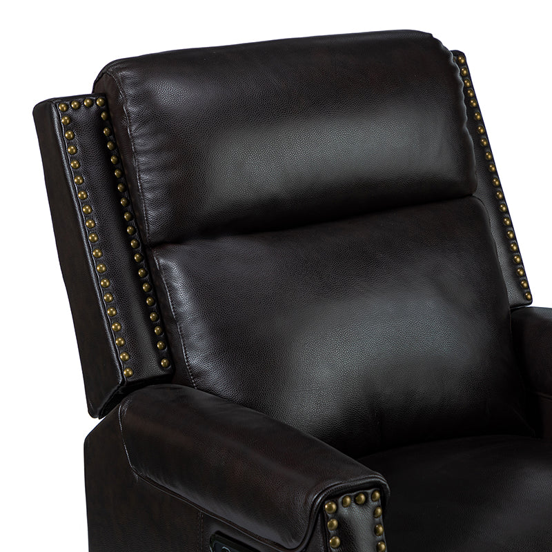 Hieronymus Genuine Leather Power Rocking Recliner