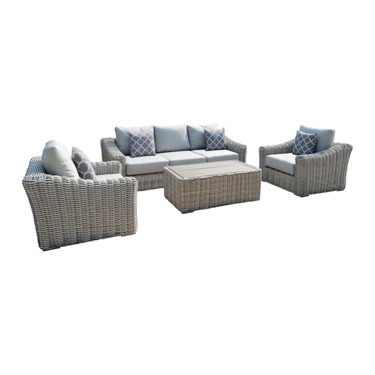 Sommer 5 - Person Outdoor Seating Group with Cushions