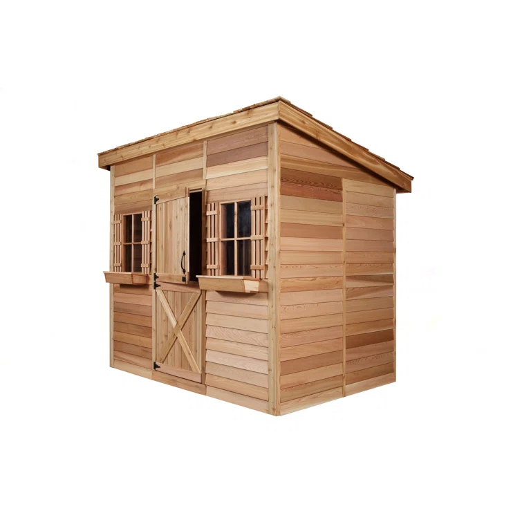 Studio Western Red Cedar Wood Storage Shed